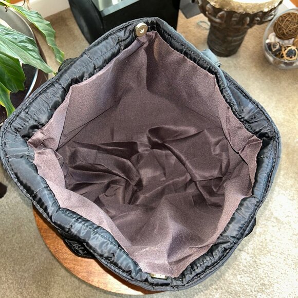 New QUILTED TOTE BAG CARRYALL Black 👜 - Picture 9 of 9